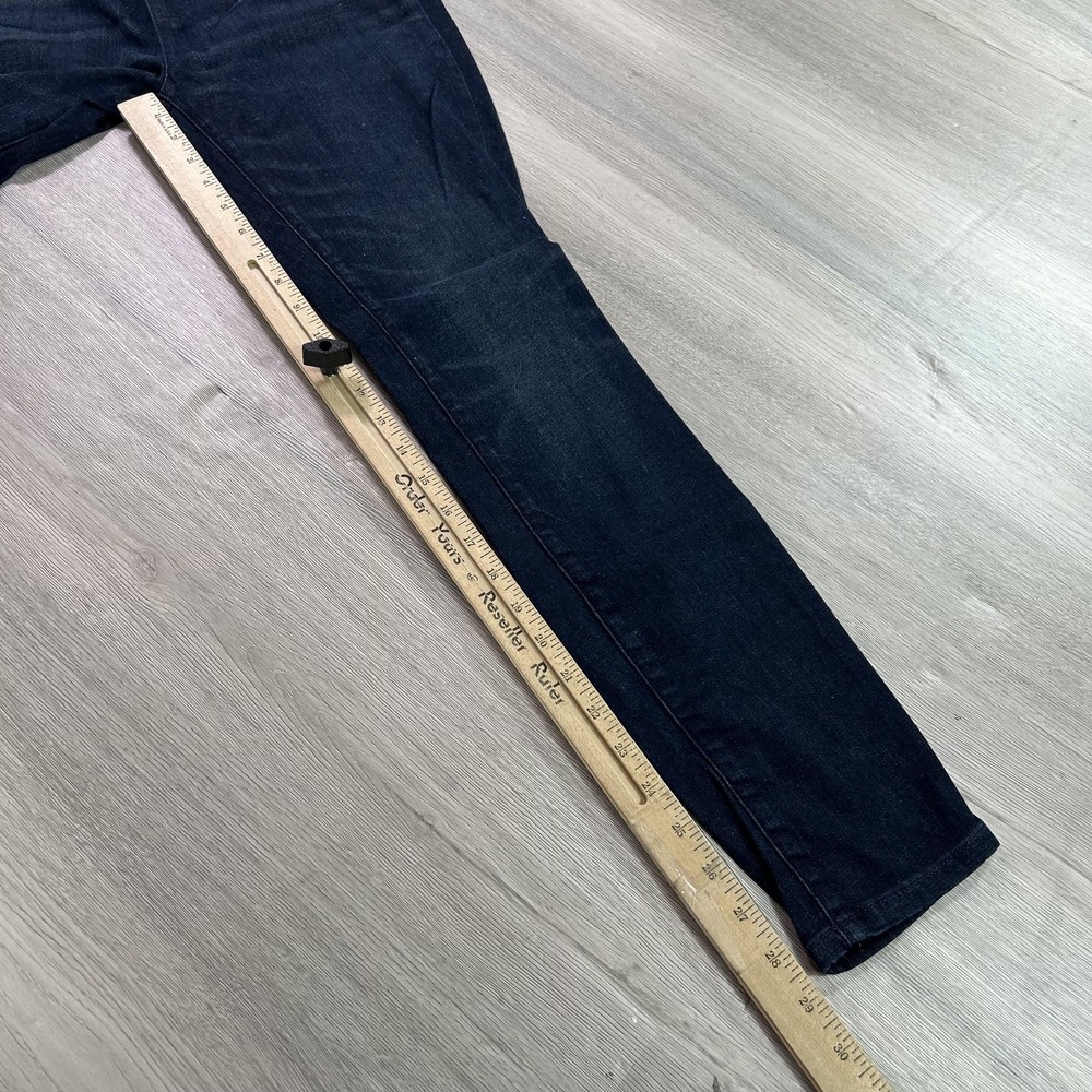 Eileen Fisher Jeans Womens XS Dark Wash Stretch Denim Skinny‎ Pants Pull On Blue - Picture 8 of 11